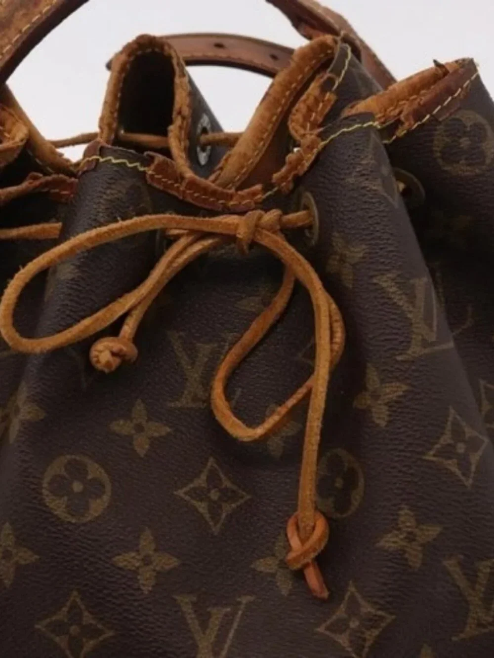 LOUIS VUITTON Monogram Noe Shoulder Bag M42224 LV Auth bs31904